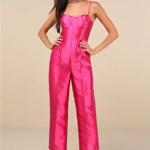 Lulu's Vibrant Fuchsia Jumpsuit